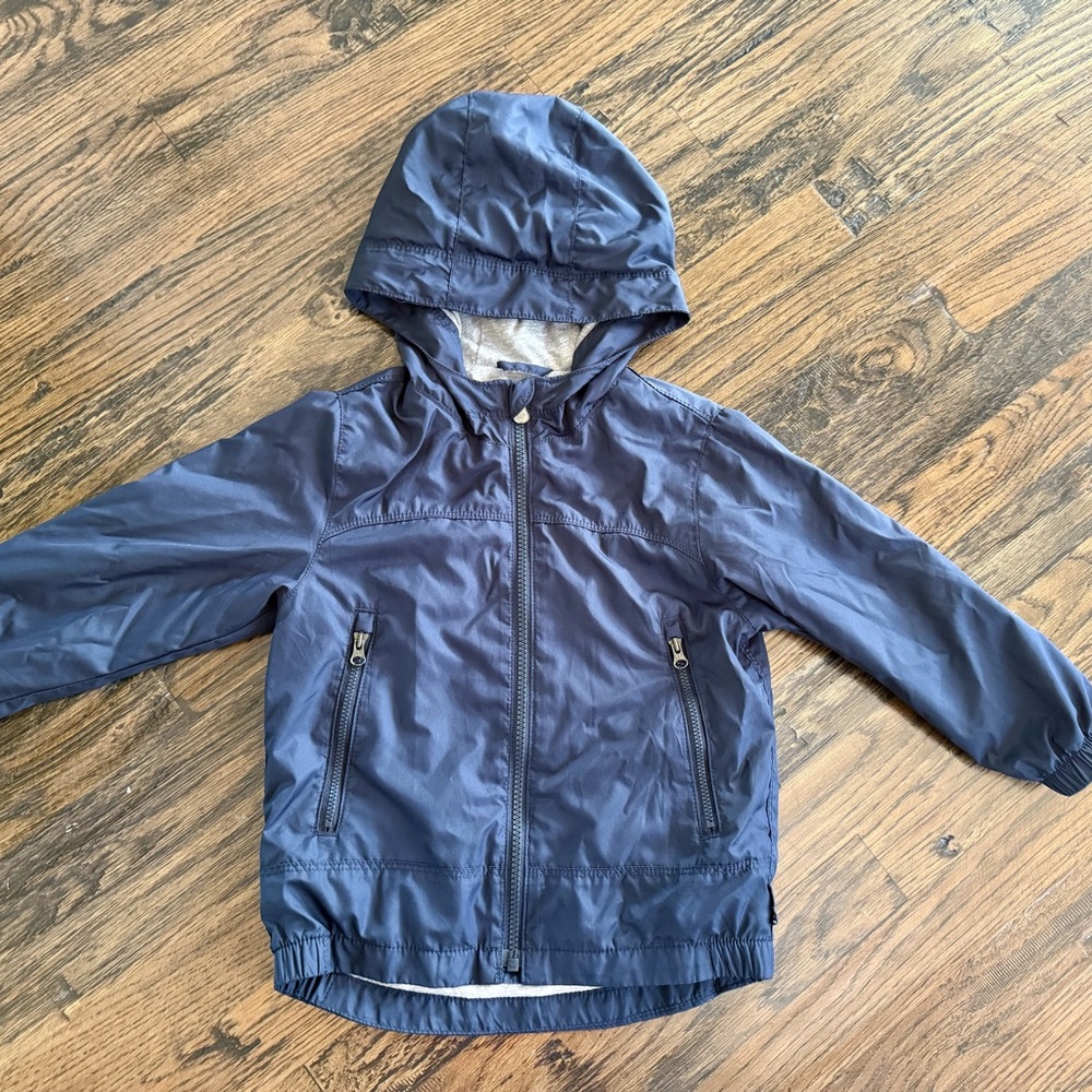 Kids GAP Navy Blue Size 4 Hooded Windbreaker Jacket